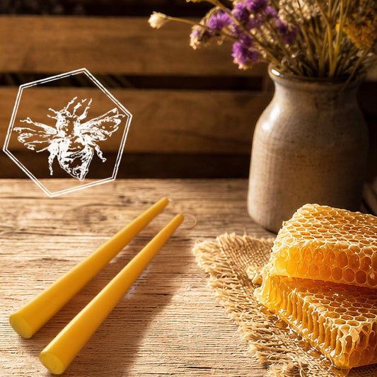 Beeswax Taper Candle from The B Nest Studios