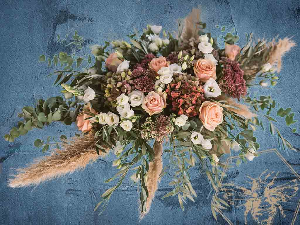 Memorial standing spray that is hand-crafted with absolute care and dignity by our design team, using premium, high-quality blooms to create a stunning, reverent focal piece that honors a unique life and legacy.