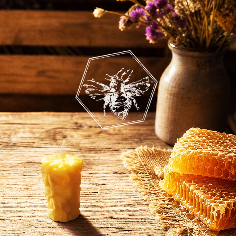 Local Bees Wax Candle from The B Nest Studios — view 2
